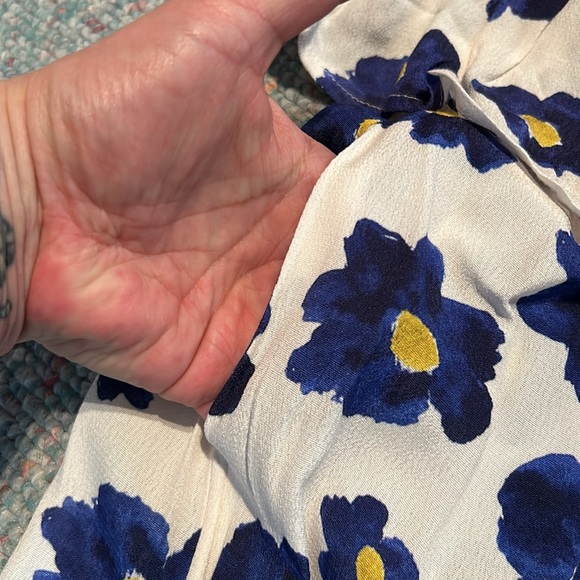 NWT Pepaloves X-small Blue Flowers Maxi Dress - Picture 14 of 14